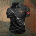 thumbnail image 4 of Wxolcjlv Canada Flag Graphic Short Sleeve Polo Shirt For Men Social Occasion Polos, 4 of 4