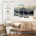 thumbnail image 5 of Elephant Stock Kilimanjaro Snow Mountain Wall Art - Horizontal Multi Panel Canvas - Living Room Wall Decor - Nature Multi Panel - Black And White Decor - 43" x 27", 5 of 8