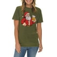 thumbnail image 3 of Plus Size Santa Brew Graphic Design Vintage Crewneck Tee - Vintage Olive 2XL, 3 of 4
