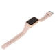thumbnail image 5 of Reloj inteligente NikouMX aleación silicona cristal 210mah 30m resistente al agua LED banda rosa carcasa dorada, 5 of 8