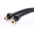 thumbnail image 3 of Black Stainless Steel Shower Hose Handheld Shower Head Fittings Hoses Bathroom Accessories Rubber Hose Flexible Plumbing Hose -2M, 3 of 4