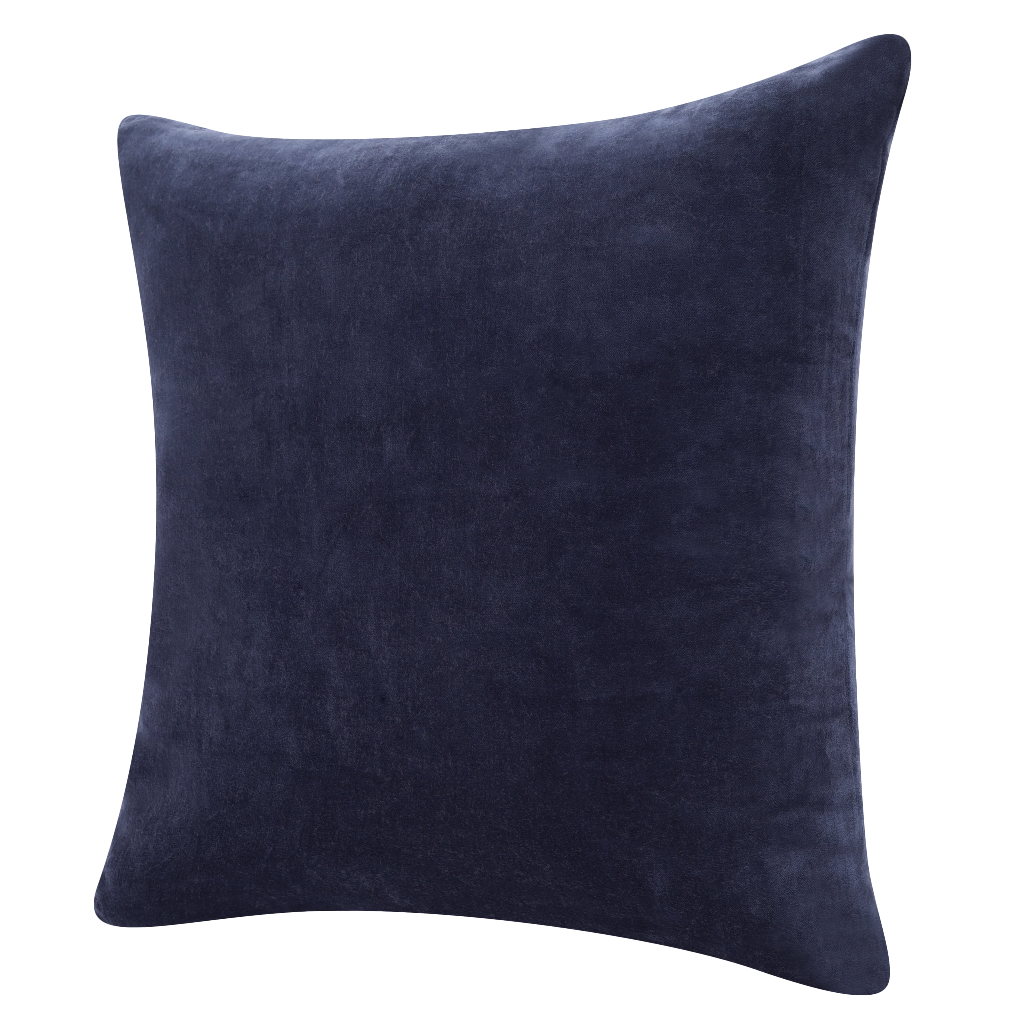 Ox Bay and Stacy Garcia 20" x 20" Ocean Blue Velvet Reversible Cotton Adult Decorative Throw Pillow