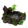 thumbnail image 1 of Cuenco de Alimentación de Terrario Zulema Cuenco de Agua de Planta Negra 18 cm, 1 of 8