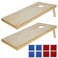 thumbnail image 2 of ZenSports 4' x 2' Portable Wood Cornhole Game Board Set W/8 Bean Bags & Carry Case, 2 of 12