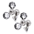 thumbnail image 1 of Diamante Silver Rhinestone  Round Buttons Sewing Craft 20mm Sewing Notions  Supplies, 1 of 8