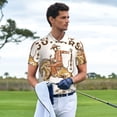 thumbnail image 3 of Lsque Cowboy Rodeo Guitar Pattern Golf Shirts for Men Dry Fit Print Moisture Wicking Performance Short Sleeve Polo Shirt-4X-Large, 3 of 6
