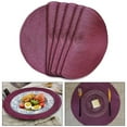 thumbnail image 5 of Mosiee Round Braided Placemats Woven Table Mats For Christmas Dining Washable, 5 of 5