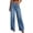 Dark Blue, variant on PRETTYGARDEN Wide Leg Jeans for Women Trendy High Waisted Stretchy Baggy Raw Hem Denim Palazzo Pants with Pockets