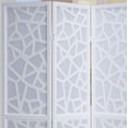 thumbnail image 4 of Roundhill Furniture Giyano Rice Paper/Wood 4-Panel Screen Room Divider in White, 4 of 7