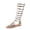 A-Gold92, variant on Women's Gladiator Sandals Knee High Flat Sole Buckle Belt Summer Boots Stylish Nightclub Party Shoes