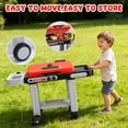 thumbnail image 5 of JUGAAD LIFE 43 PCS Kids BBQ Grill Playset, Pretend Play Kitchen Toy Set, Barbecue Toy with Wheels, Sound Light, Outdoor Food Toys Cooking Set for Toddler, Birthday Gift Boys Girls, 5 of 7
