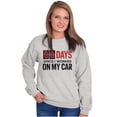 thumbnail image 4 of Zero Days Worked On Car Grease Monkey Unisex Plus Fleece Graphic Sweatshirt Brisco Brands 2X, 4 of 5