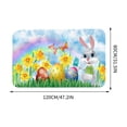 thumbnail image 1 of Easter Bunny Decor Easter Egg Decor Cartoon Bunny Rabbit Eggs Carpet Area Rug 40X60Cm for Living Room Holiday Home, 1 of 7