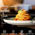 thumbnail image 2 of Large Ceramic Dinner Plates Set Of 4, 10.75 Inch Embossed Kitchen Salad Plates, Modern Serving Plates For Restaurant, Plates With Lipped Edges, Microwave Dishwasher Safe (Damask Floral), 2 of 13