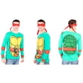 thumbnail image 1 of Teenage Mutant Ninja Turtles Long Sleeve Costume Toddler Green T-Shirt & Eye Mask, 1 of 2