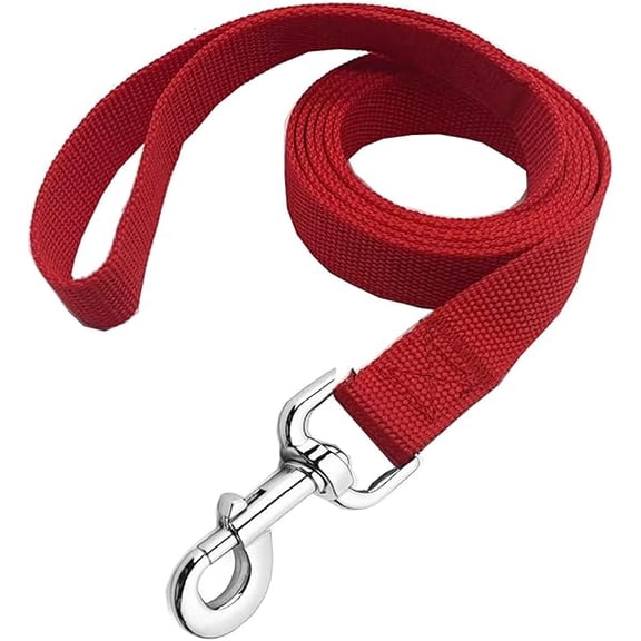 Eryueer Strong Nylon Dog Leash, 4FT/ 5 FT/ 6FT Dog Leashes for Medium Large Dogs(4FT, Red)