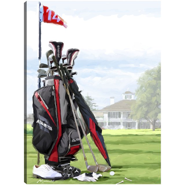 Cuadro Decorativo - Bolsa de golf