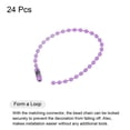 thumbnail image 3 of Uxcell 4.72" Ball Bead Chains with Connectors for Chains DIY Crafts, 24 Pack Purple, 3 of 6