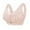 Beige, variant on Women's Deep V Traceless Latex Gathered Breathable Adjustable Sexy Bra Green 44