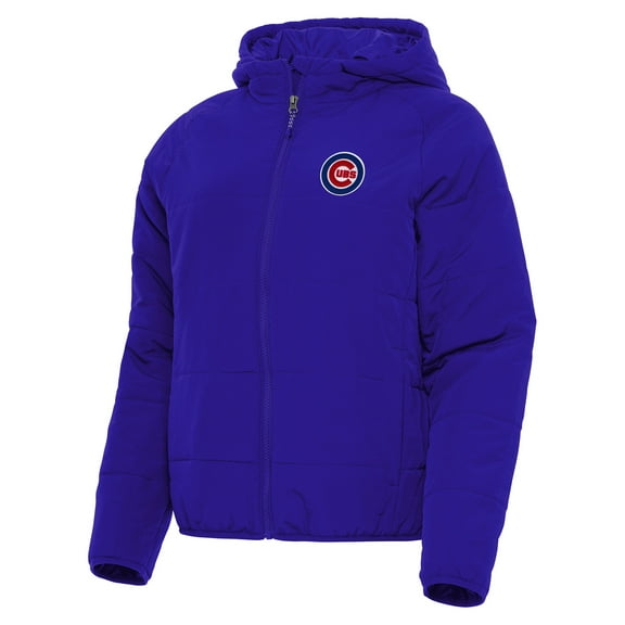 Women's Antigua Royal Chicago Cubs Universe Full-Zip Hoodie Jacket