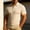 Beige, variant on Fnnxeal Mens Polo Shirts Short Sleeve Collared Solid Zipper Summer Casual Polo Beige Shirts for Men Size XL