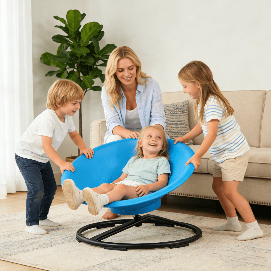 Adult 360° Spinning Sensory Chair, Fun Leisure & Relaxation Swivel Chair, Stress Relief Play Chair, Non-Slip Metal Base, 220 LBS Capacity
