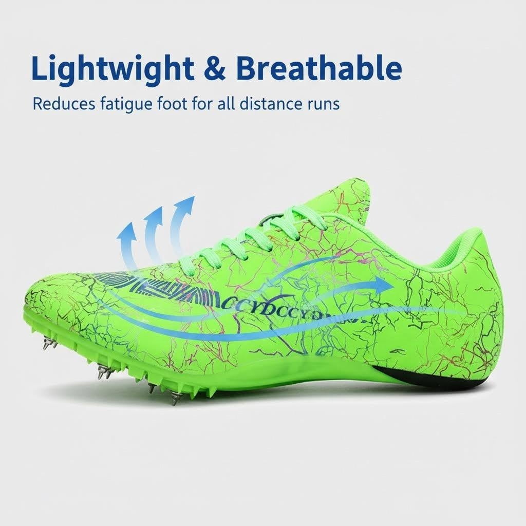Unisex Track Spike Shoes, Track and Field Running Shoes for Sprint and Mid-distance