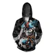 thumbnail image 5 of Sudadera con capucha y cremallera de otoño e invierno Sudadera con capucha y estampado de mariposas Sudadera con capucha para hombre Sudadera con capucha y cremallera gótica para hombre Ropa para homb, 5 of 5