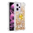 thumbnail image 2 of Funda para Xiaomi Redmi Note 12 Pro 5G con Brillo Líquido Flotante, Purpurina, Parachoques y Anillo Giratorio Soporte, 2 of 5