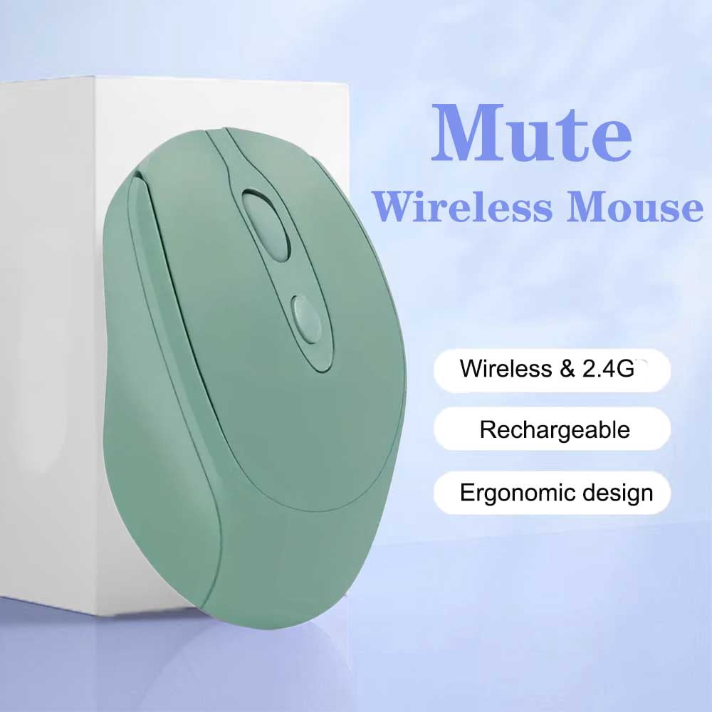 Rechargeable Wireless Gaming Mouse 2.4G Bluetooth-Compatible Wireless Mouse USB Silent Gamer Mice For Computer Laptop Mac Tablet