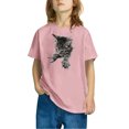 thumbnail image 2 of COM1950s Cadeaux pour Fillettes, Shorts pour Filles, T-Shirt Imprimé Carnaval pour Garçons et Filles, Mode Mignon Col Rond Imprimé Manches Courtes, Robe Manches Courtes, Cadeaux pour Fillettes, 2 of 9