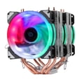 thumbnail image 1 of Enfriador de CPU radiador de refrigeración RGB enfriador de CPU ventidor disipador para LGA775/1150 para FM2/AM4/FM1/ - Doble torre 3 ventidores Yotijar ventilador de la CPU enfriador de la CPU, 1 of 6