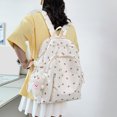 thumbnail image 3 of Mochilas floral de moda Estudiante universitario escolar grande (Blanco) Likrtyny Para Estrenar, 3 of 9