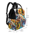 thumbnail image 2 of Fotbe Sunflower Turtle Mochila Maternidad - Lona de Sarga Impermeable, Mochila de Pañales de Gran Capacidad con Múltiples Bolsillos y Correas Ajustables, 2 of 6