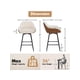 thumbnail image 5 of 26-pulgada counter height bar stools set of 2 - 360° swivel forrado sillas con backs y armrests para kitchen island, home bar, y pubs, 5 of 5