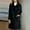 Black, variant on Womens Long Wool Blend Coat Single Trench Coat (Beige XL)