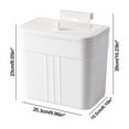 thumbnail image 3 of TERGAYEE Bathroom Trash Can with Lid Kitchen Garbage Cans New Wall Hanging with Lid Clamping Special Household Kitchen Hanging Sanitary Bucket Toilet Trash Cans, 3 of 6