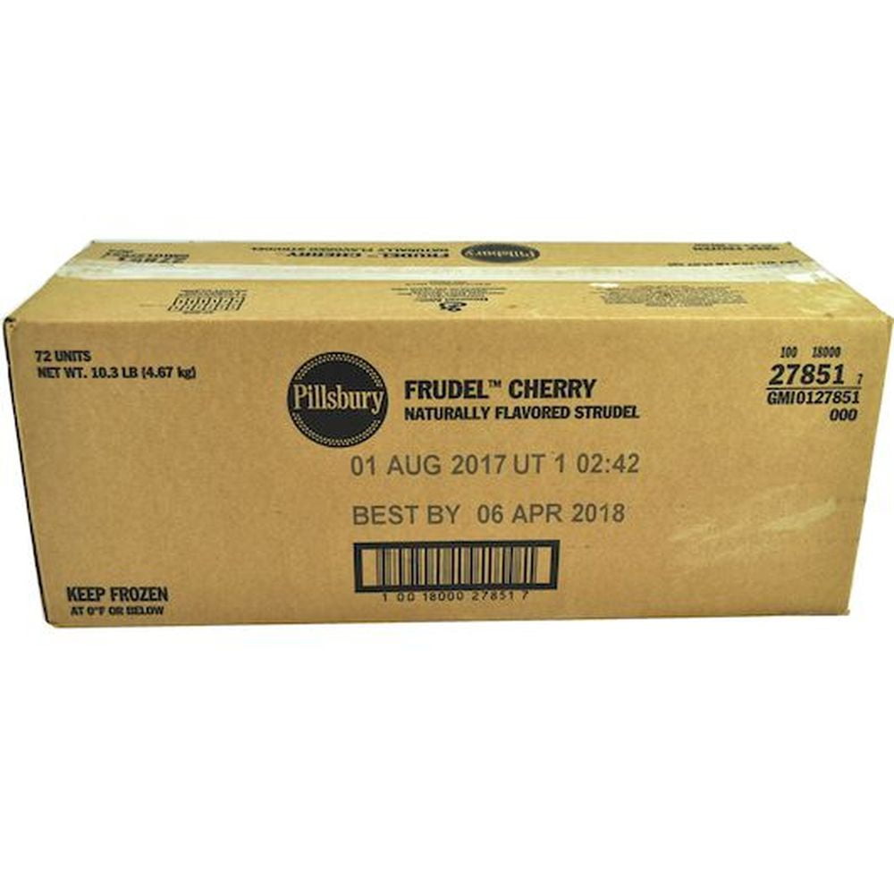 Pillsbury Frudel Cherry Wrap Strudel, 2.29 Ounce - 72 per case.