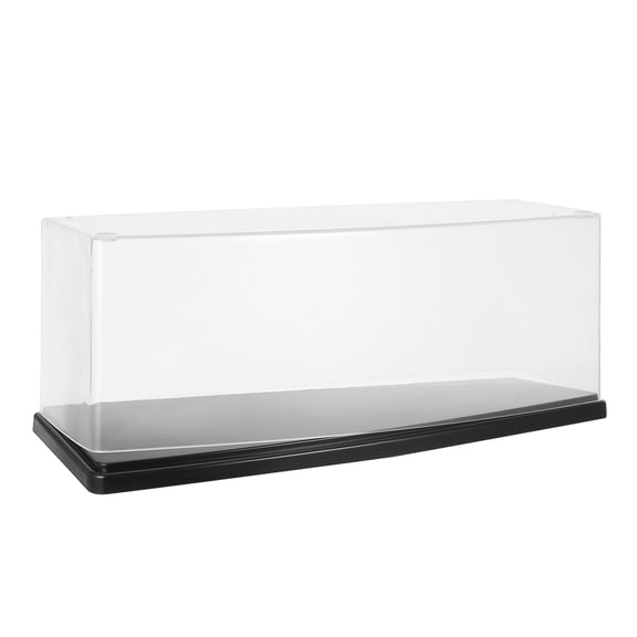 Homoyoyo Clear Plastic Display Case with Stand for Small Models, Dolls, and Collectibles - Protective Display Showcase for Storage and Presentation