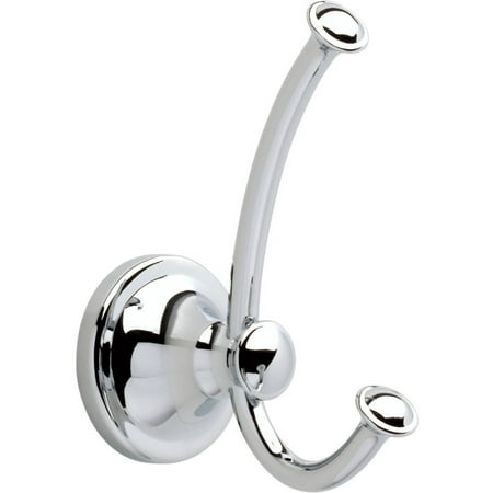 Delta Genuine Parts 132890 Polished Chrome Silverton Collection Double Robe Hook