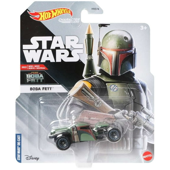 Star Wars Hot Wheels Character Cars Boba Fett Diecast Car