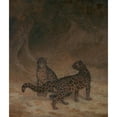 thumbnail image 3 of Jacques-Laurent Agasse 12x14 Black Modern Framed Museum Art Print Titled - Clouded Leopards (ca. 1825), 3 of 5