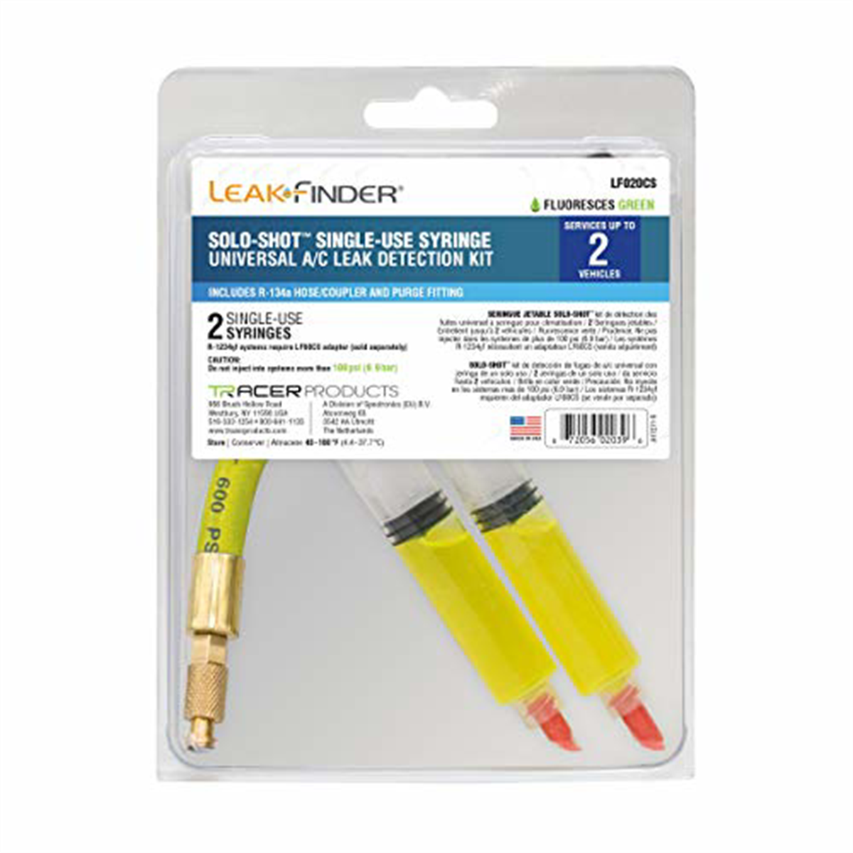 ERREcom UV Leak Detection Additive – R134a & R1234yf AC Systems – 100ml Yellow Contrast Agent