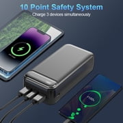 50000mAh 22.5W Portable Charger, USB‑C Fast Charging Power Bank, 3 Outputs 2 Inputs, LED Digital Display for Electronic Devices