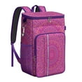 thumbnail image 1 of Psychedelic Trippy Style Cooler Backpack - 20L Leakproof Insulated Backpack with Abstract Geometric Pattern for Beach & Outdoor, 1 of 5