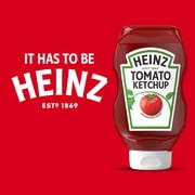 (12 pack) Heinz Tomato Ketchup Inverted Squeeze Bottle, 1 Bottle, for Easy Sharing and Easy Serving, Gluten-Free, 20 oz