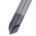 thumbnail image 3 of Fresa de extremo de chaflán, 3 flautas, 90°, fresa de acero de tungsteno, herramienta de tallado de pulido CNC, 3 of 8