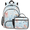 Color 1, variant on British Union Jack Flag Backpack with Lunch Bag Set, 18.3 Inch Travel Laptop Backpack with Insulated Cooler Lunch Box, United Kingdom National Flag Casual Daypack Work Bag