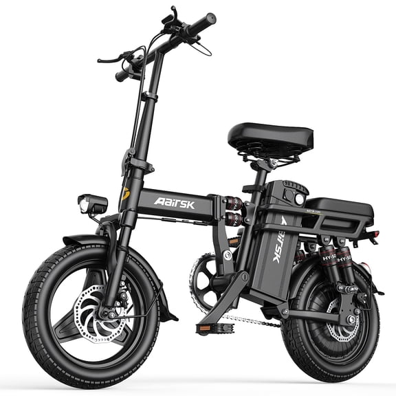 Folding Electric Bike for Adults, 500W Motor,22MPH Max Speed Foldable Electric Bicycles, 14" Ebike, 48V 15AH Battery 40 Miles PAS Range Mini E Bikes for Adults and Teens UL2849