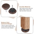 thumbnail image 3 of Uxcell 50 Pcs Nail-on Furniture Sliders, 1"(25mm)Plastic Round Anti-slip Pads, Brown, 3 of 7